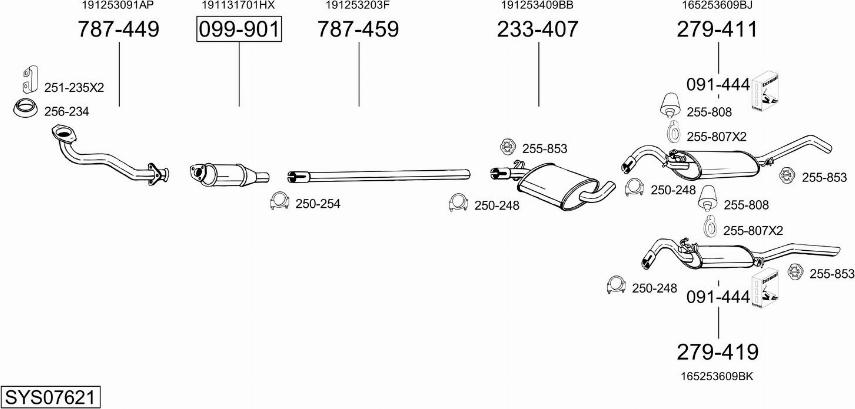Bosal SYS07621 - Exhaust System car-mod.net