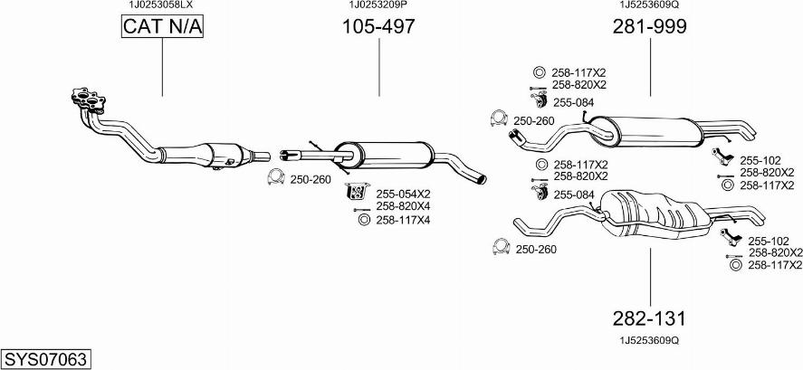 Bosal SYS07063 - Exhaust System car-mod.net