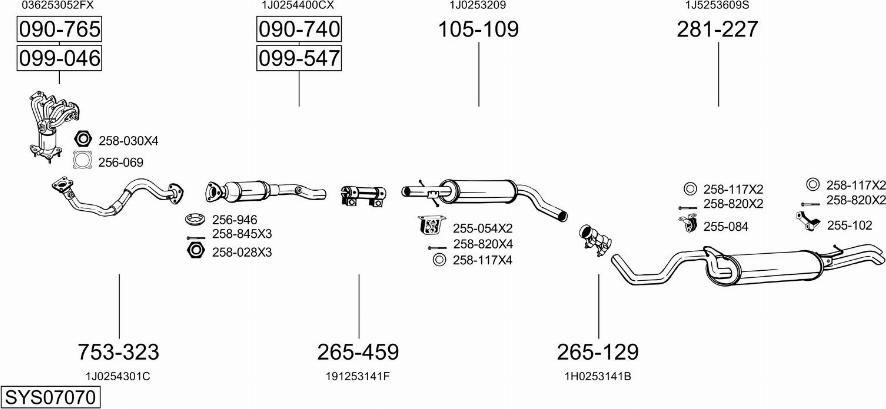 Bosal SYS07070 - Exhaust System car-mod.net