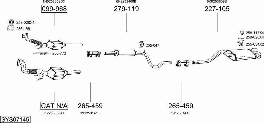 Bosal SYS07145 - Exhaust System car-mod.net