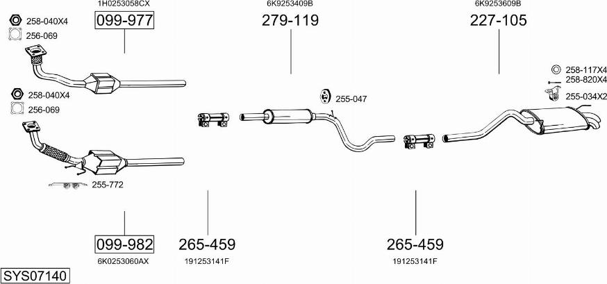Bosal SYS07140 - Exhaust System car-mod.net