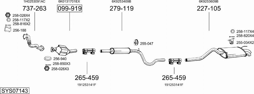 Bosal SYS07143 - Exhaust System car-mod.net
