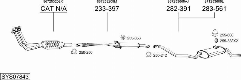 Bosal SYS07843 - Exhaust System car-mod.net