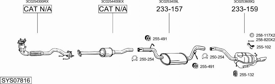 Bosal SYS07816 - Exhaust System car-mod.net