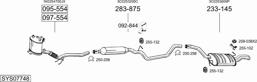 Bosal SYS07748 - Exhaust System car-mod.net