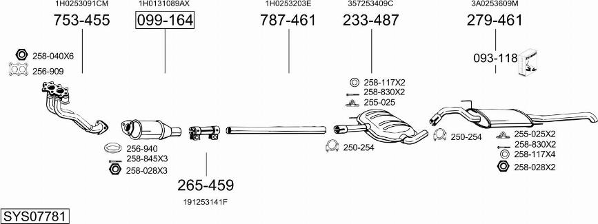 Bosal SYS07781 - Exhaust System car-mod.net