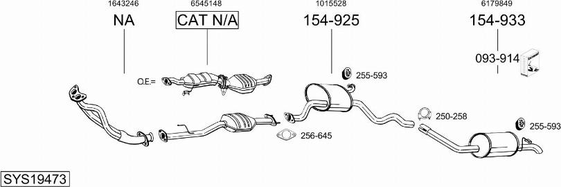 Bosal SYS19473 - Exhaust System car-mod.net