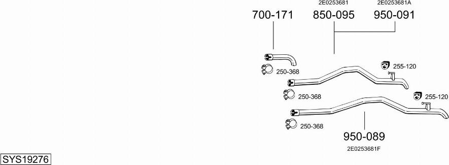 Bosal SYS19276 - Exhaust System car-mod.net