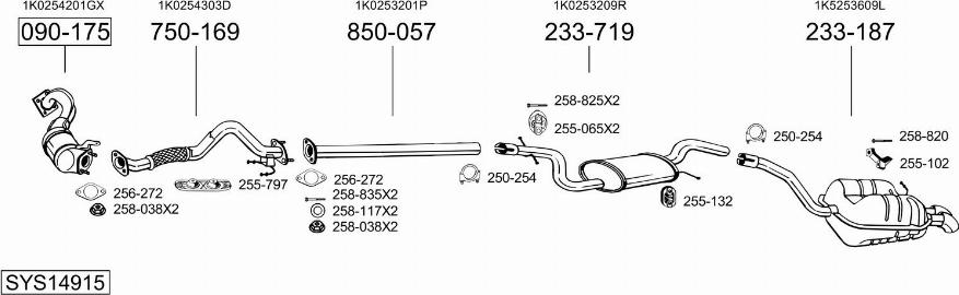 Bosal SYS14915 - Exhaust System car-mod.net