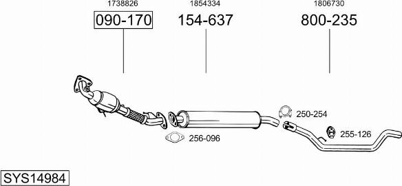 Bosal SYS14984 - Exhaust System car-mod.net