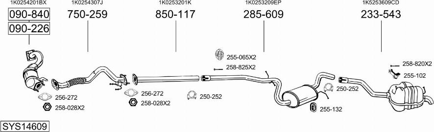 Bosal SYS14609 - Exhaust System car-mod.net