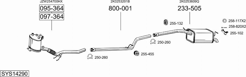 Bosal SYS14290 - Exhaust System car-mod.net