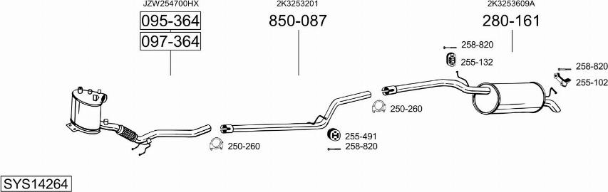 Bosal SYS14264 - Exhaust System car-mod.net