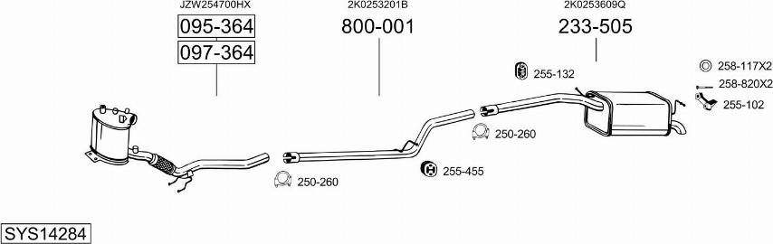 Bosal SYS14284 - Exhaust System car-mod.net
