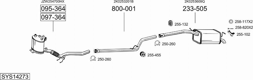 Bosal SYS14273 - Exhaust System car-mod.net