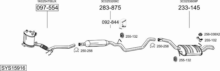 Bosal SYS15916 - Exhaust System car-mod.net