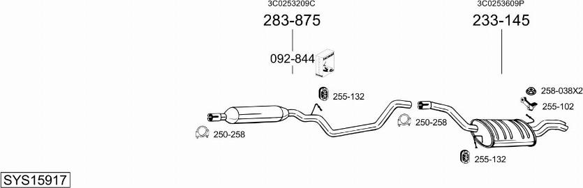 Bosal SYS15917 - Exhaust System car-mod.net