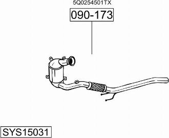 Bosal SYS15031 - Exhaust System car-mod.net