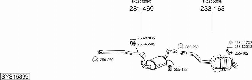 Bosal SYS15899 - Exhaust System car-mod.net