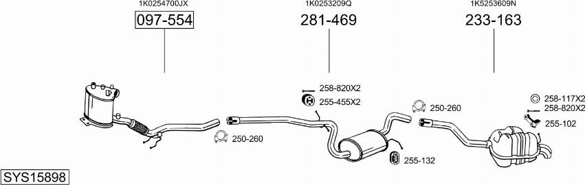 Bosal SYS15898 - Exhaust System car-mod.net