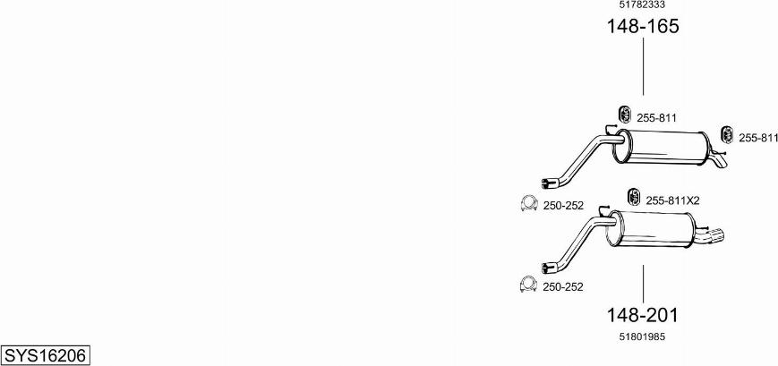 Bosal SYS16206 - Exhaust System car-mod.net