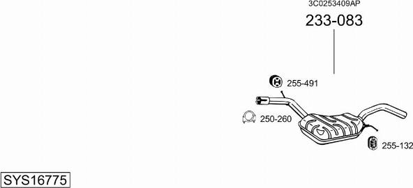 Bosal SYS16775 - Exhaust System car-mod.net