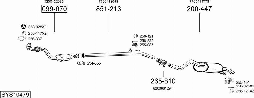Bosal SYS10479 - Exhaust System car-mod.net