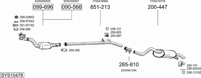 Bosal SYS10478 - Exhaust System car-mod.net