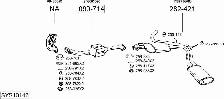 Bosal SYS10146 - Exhaust System car-mod.net