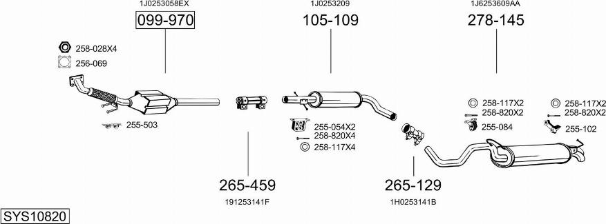 Bosal SYS10820 - Exhaust System car-mod.net