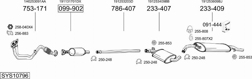 Bosal SYS10796 - Exhaust System car-mod.net