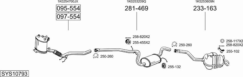 Bosal SYS10793 - Exhaust System car-mod.net