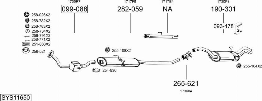 Bosal SYS11650 - Exhaust System car-mod.net