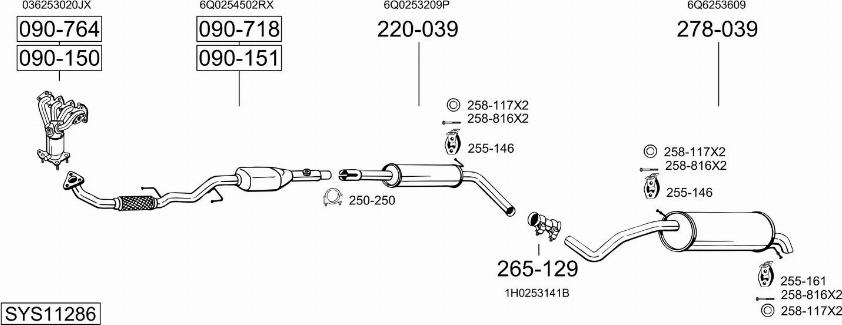Bosal SYS11286 - Exhaust System car-mod.net