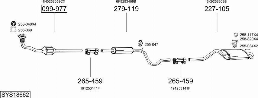 Bosal SYS18662 - Exhaust System car-mod.net
