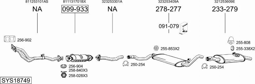 Bosal SYS18749 - Exhaust System car-mod.net