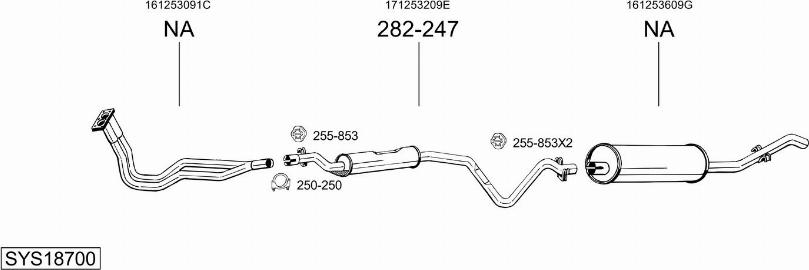 Bosal SYS18700 - Exhaust System car-mod.net