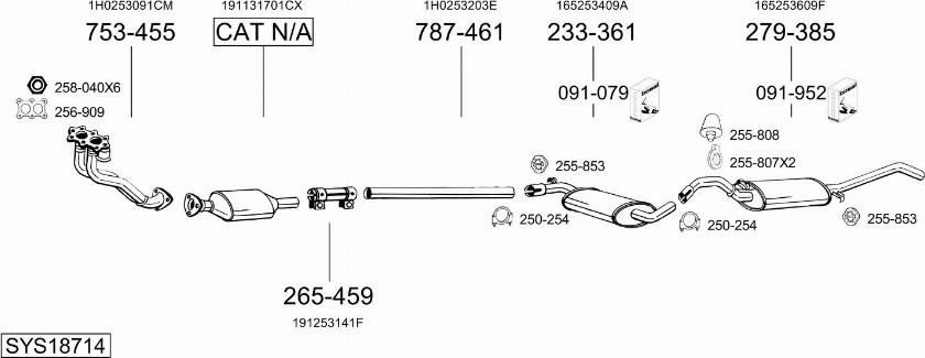 Bosal SYS18714 - Exhaust System car-mod.net