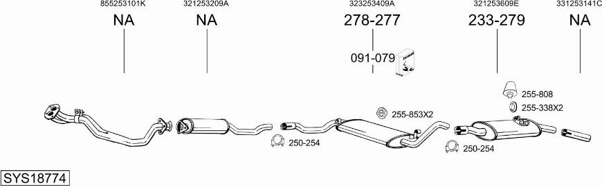 Bosal SYS18774 - Exhaust System car-mod.net