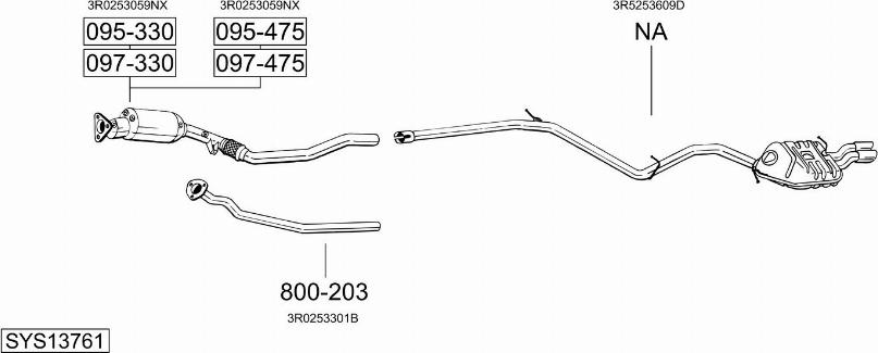 Bosal SYS13761 - Exhaust System car-mod.net