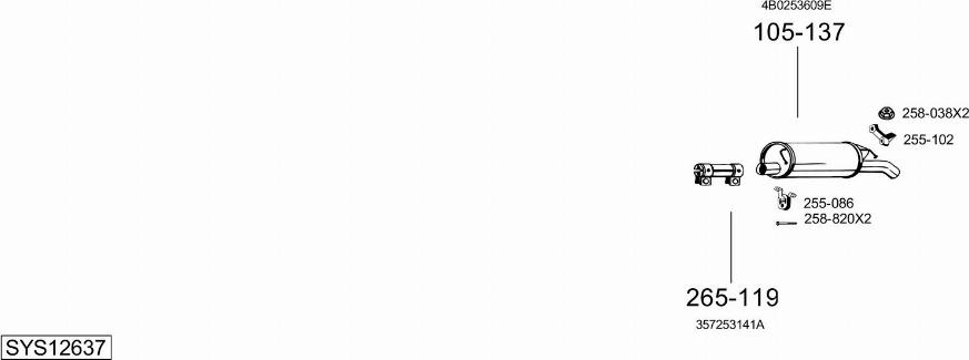 Bosal SYS12637 - Exhaust System car-mod.net