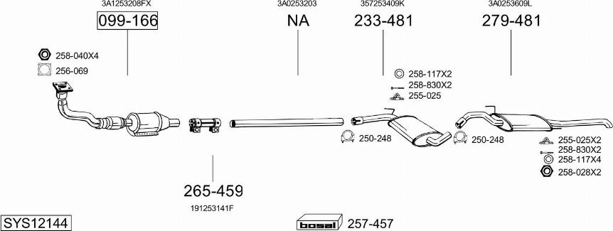 Bosal SYS12144 - Exhaust System car-mod.net