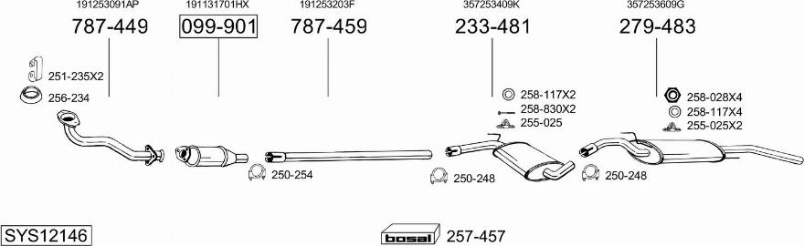 Bosal SYS12146 - Exhaust System car-mod.net