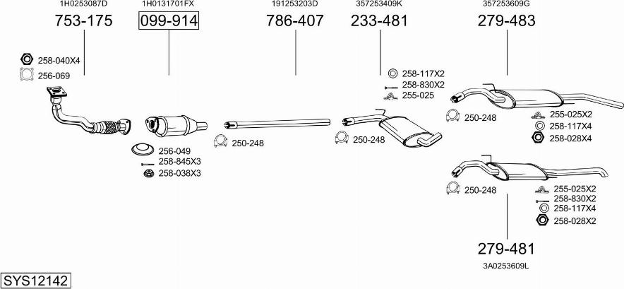 Bosal SYS12142 - Exhaust System car-mod.net
