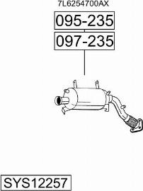 Bosal SYS12257 - Exhaust System car-mod.net