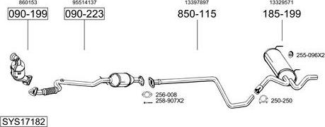 Bosal SYS17182 - Exhaust System car-mod.net