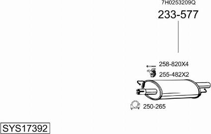 Bosal SYS17392 - Exhaust System car-mod.net