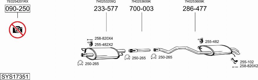 Bosal SYS17351 - Exhaust System car-mod.net