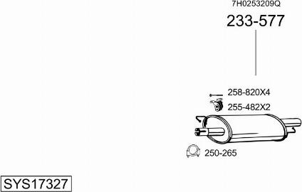 Bosal SYS17327 - Exhaust System car-mod.net