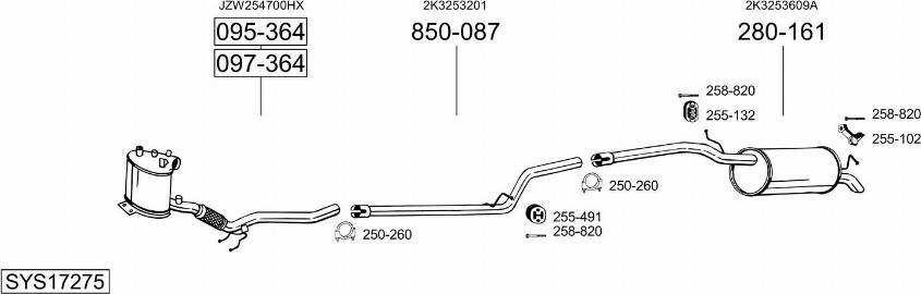 Bosal SYS17275 - Exhaust System car-mod.net